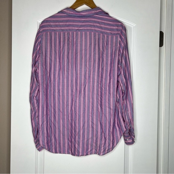 Frank and Eileen Eileen pink striped button down size XS - Picture 9 of 10